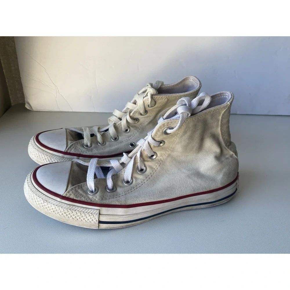 Converse Chuck Taylor All Star High Top Sneakers Unbleached White Womens 6.5